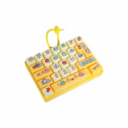 Happy 24/7 Stress-Relief 26-Key Keyboard Clip - Yellow